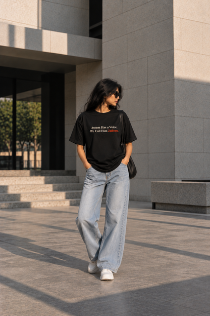Zubeen Garg Tribute T-Shirt – Assam Has a Voice | Unisex 100% Cotton T-Shirt