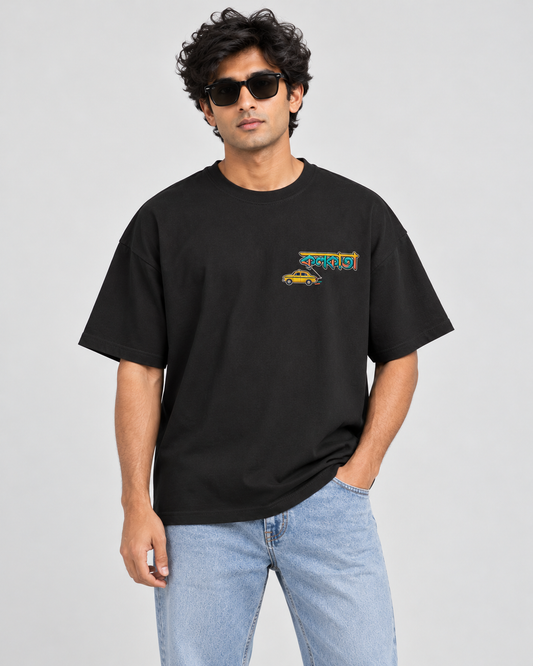Kolkata City Art Oversized Unisex T-Shirt