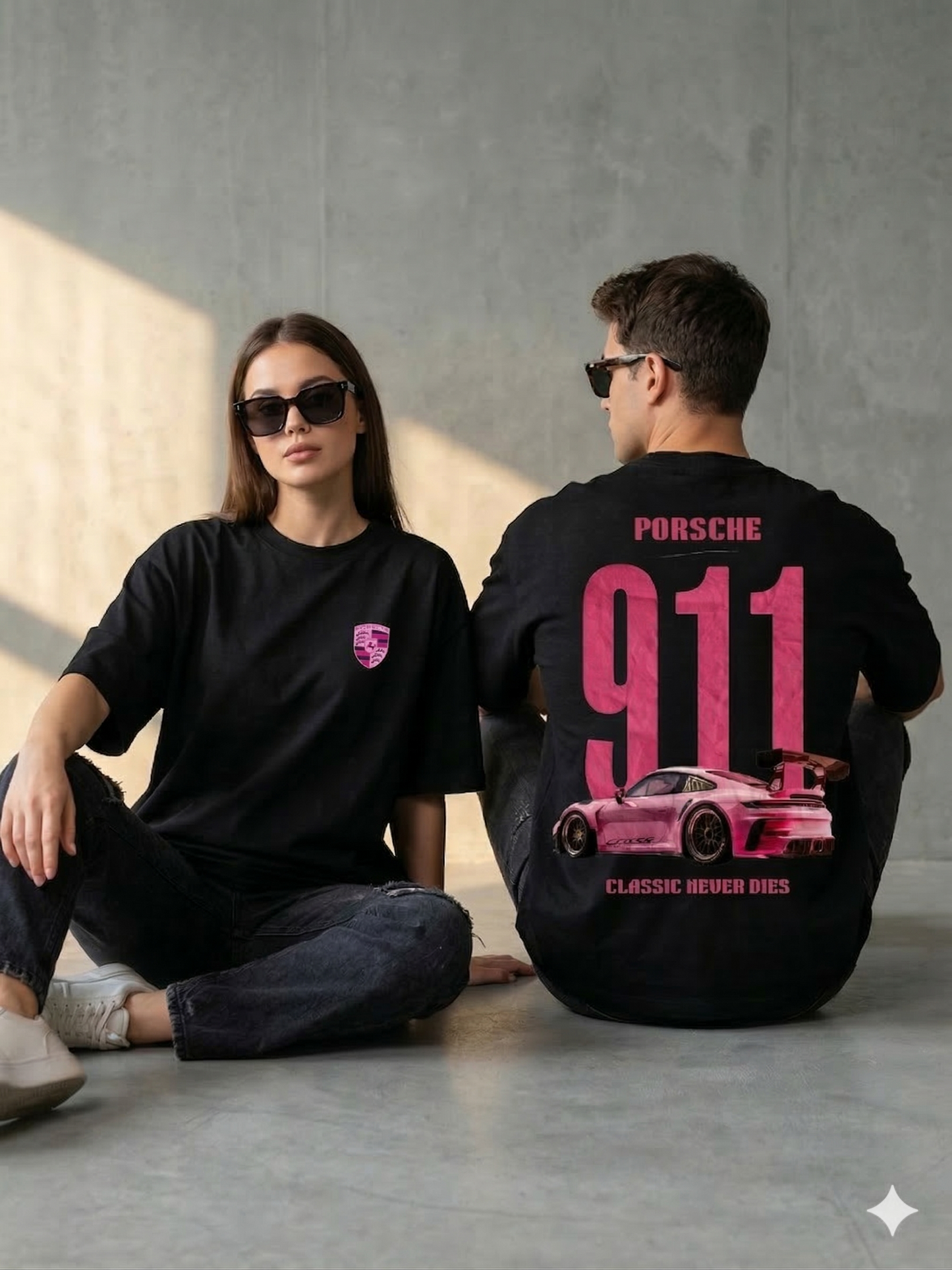 Unisex Porsche 911 Graphic Tee | Soft Cotton Oversized Streetwear