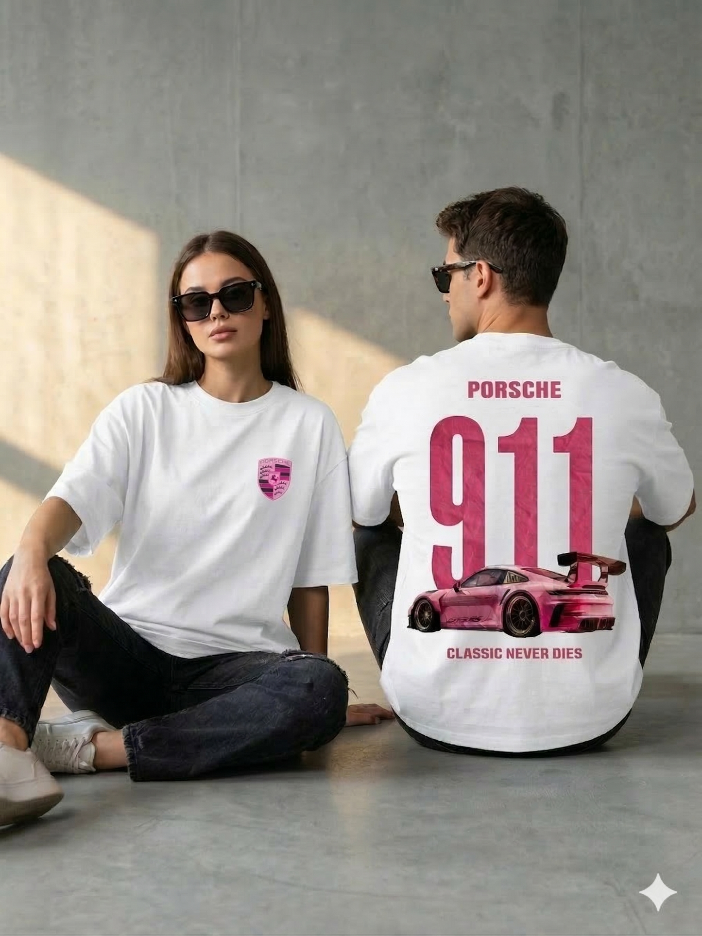 Unisex Porsche 911 Graphic Tee | Soft Cotton Oversized Streetwear