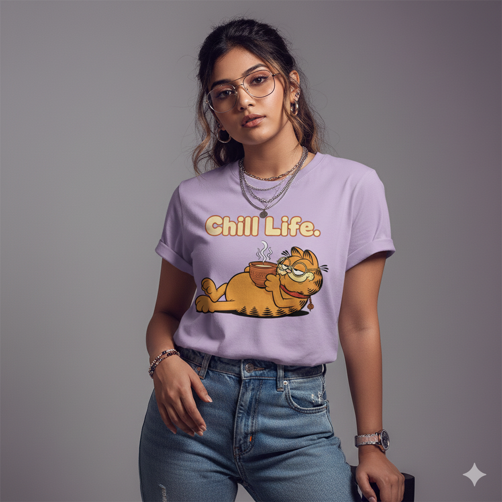 Chill Life Graphic T-Shirt for Men & Women | Printed Cotton Tee | Trending Streetwear T Shirts