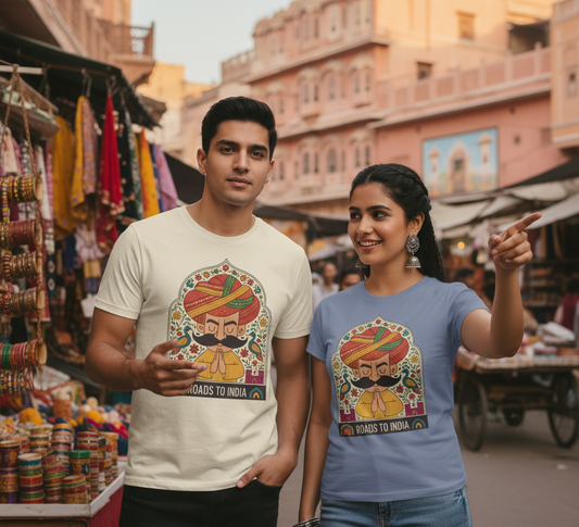 Roads to India – Oversized Graphic Tee