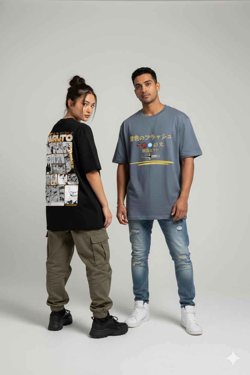 Unleavables Anime Oversized T shirt | Naruto Edition