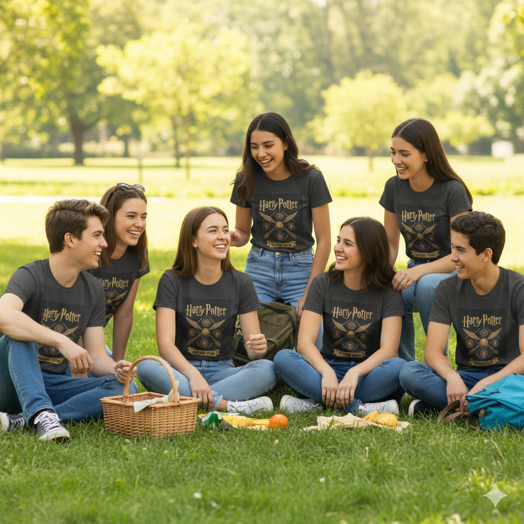 Harry Potter | Trained at Hogwarts | Men's Graphic Printed Casual T-shirt