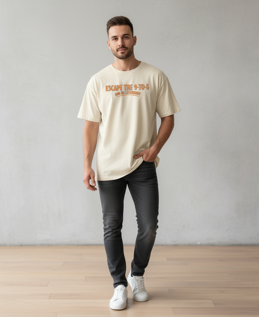 Unleavables Unisex Oversized T-shirt | Escape the 9-5 And Be Legendary