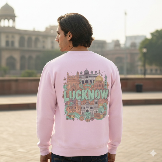 Men’s Lucknow Sweatshirt – Vibrant City Love Edition