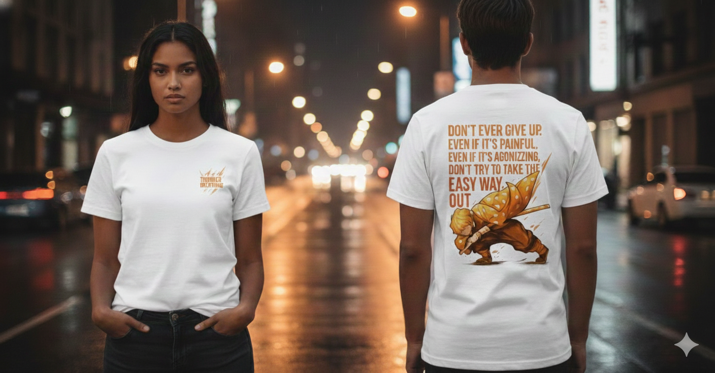 DEMON SLAYER ANIME ZENITSU OVERSIZED T-SHIRT