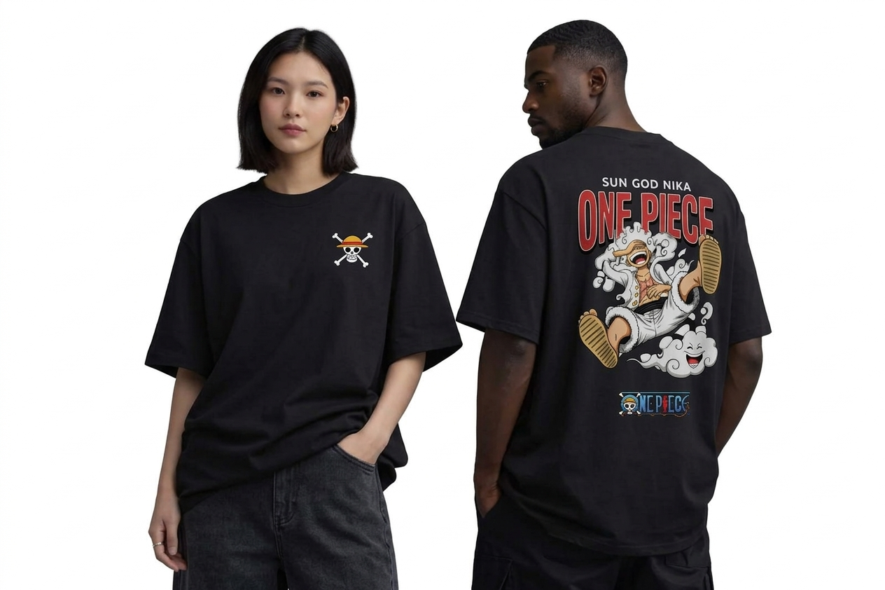 Unleavables Unisex Oversized One Piece Gear 5 Luffy T-Shirt