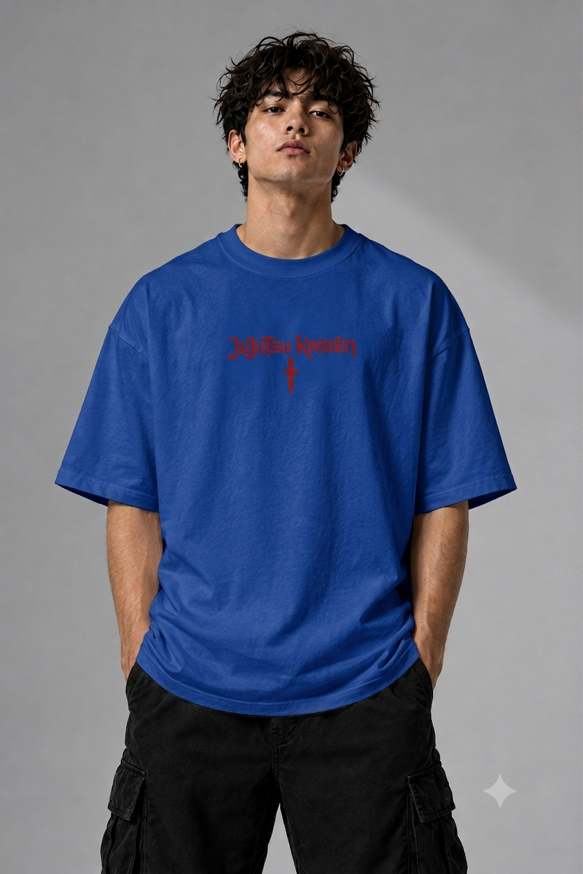 Gojo Satoru “Nah, I’d Win” Oversized T-Shirt – Jujutsu Kaisen Anime Streetwear | Unleavables