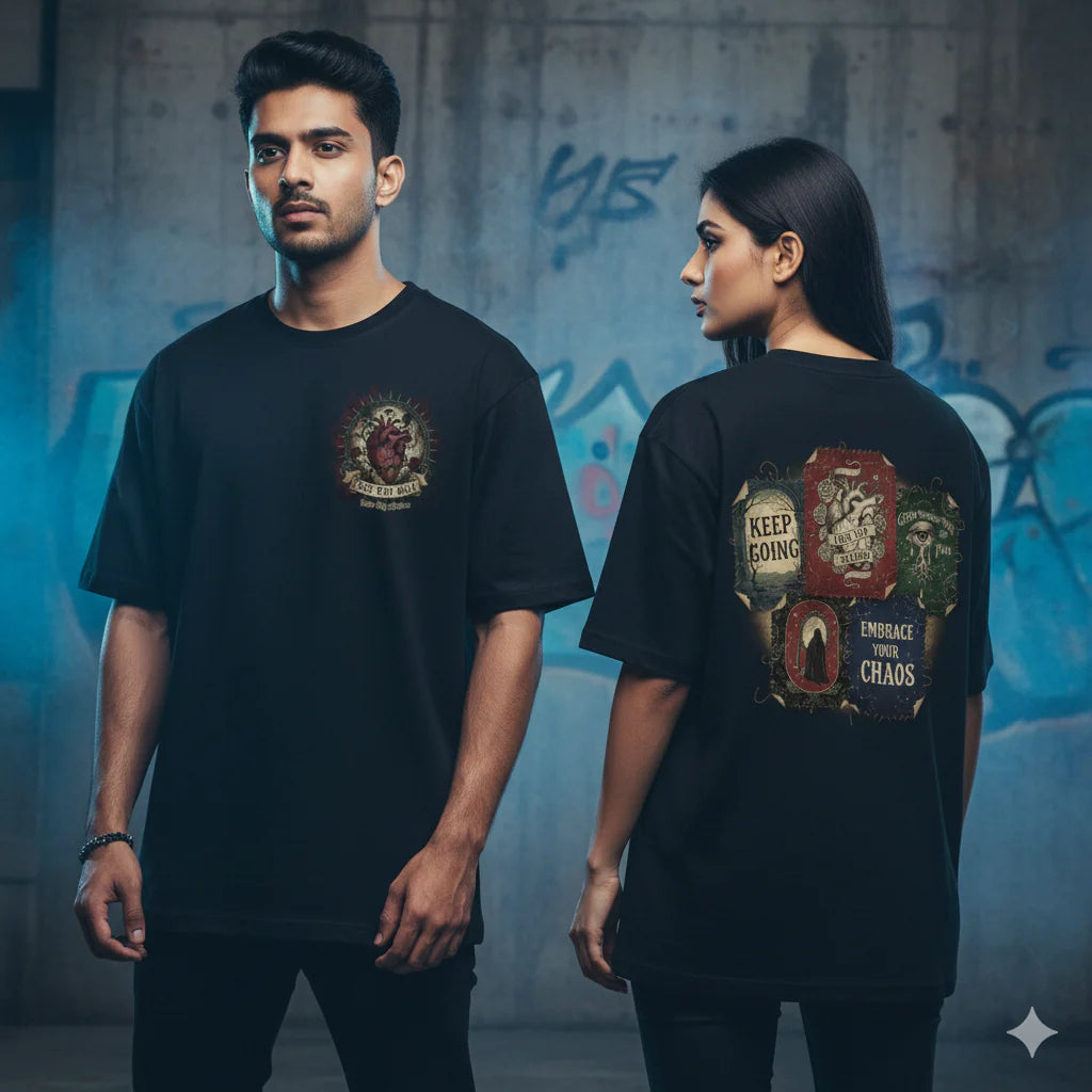 Oversized Graphic Tee | Dark Aesthetic Self-Love Shirt | Unisex