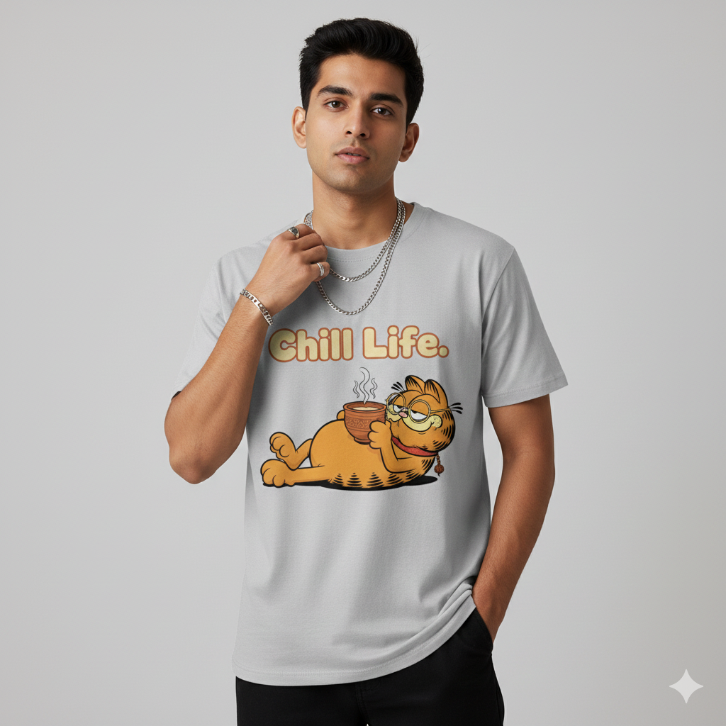 Chill Life Graphic T-Shirt for Men & Women | Printed Cotton Tee | Trending Streetwear T Shirts
