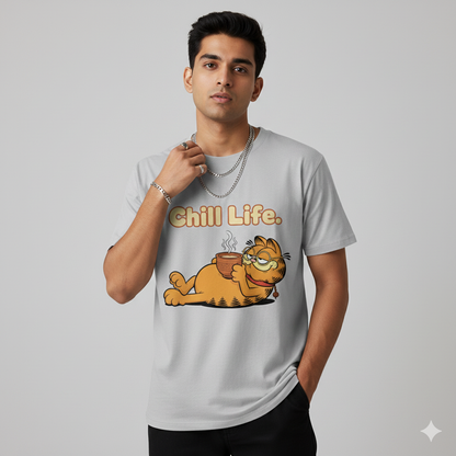 Chill Life Graphic T-Shirt for Men & Women | Printed Cotton Tee | Trending Streetwear T Shirts