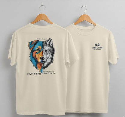 Unleavables | 100%cotton Dog Lover T-Shirt | Unique & Comfy Men's Graphic Tee