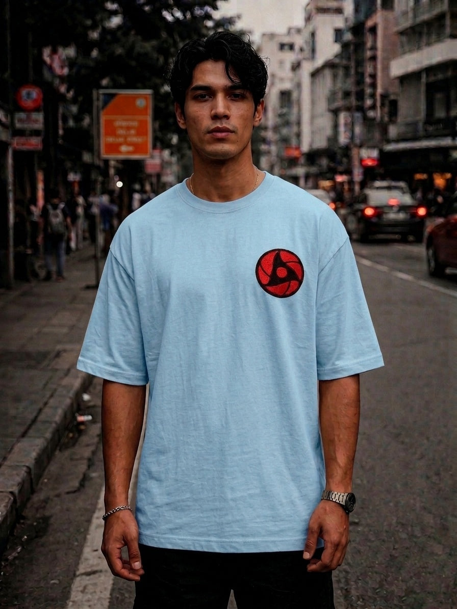 Madara Uchiha – Oversized Anime Graphic T-Shirt for Men | Premium 100% Cotton Drop Shoulder Tee | Japanese Streetwear Back Print | Relaxed Fit Casual Fashion