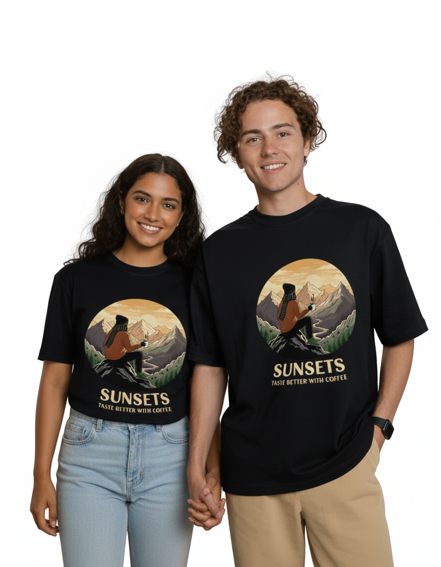 Unleavables | Travel & Coffee T-Shirt | Regular Unisex | 100% Cotton