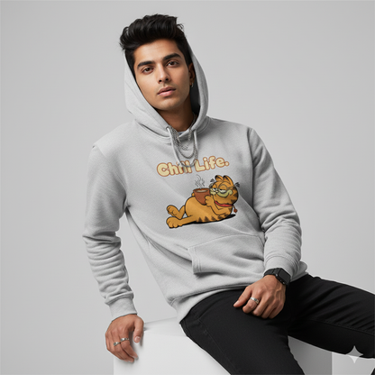 Chill Life Oversized Hoodie for Men & Women | Cotton Streetwear | Mens Sweatshirts & Hoodies