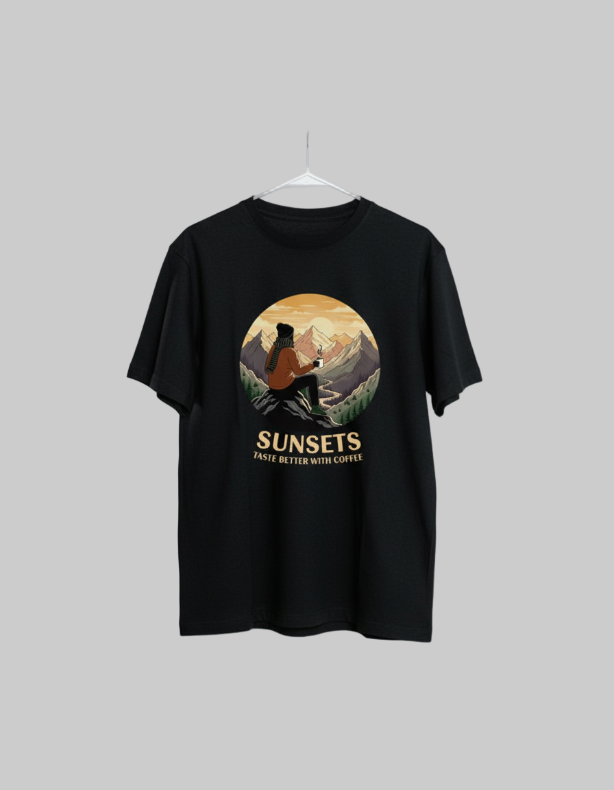 Unleavables | Travel & Coffee T-Shirt | Regular Unisex | 100% Cotton
