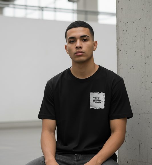 Unleavables Oversized T-Shirt with Abstract Panel Artwork & “See The Void” Chest Print | 100% Cotton