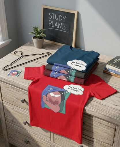 Shin Chan- Yonro Bhaiya Exclusive Graphic Print T-Shirt | Unleavable Unisex Casual Anime T-Shirt | 100% Cotton Round Neck Tee for Men & Women