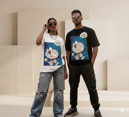 Black Oversized Graphic T-Shirt for Men | Iss Pocket Mein Bhi Paise Nahi Hai Print