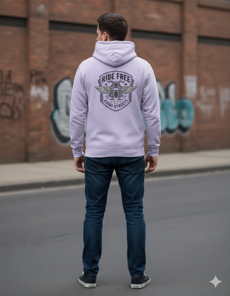 Kovai Riders Motorcycle Hoodie | Ride Free Streetwear for Bikers | Unisex Combed Cotton hoodie