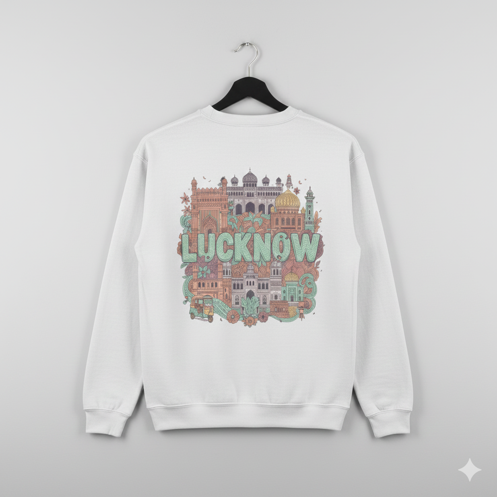 Men’s Lucknow Sweatshirt – Vibrant City Love Edition