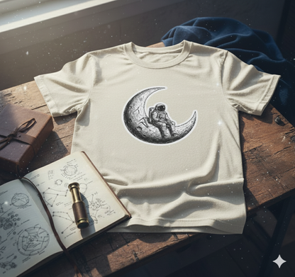 ASTROMOON | UNISEX OVERSIZE T-SHIRT | 100% COTTON | ROUND NECK