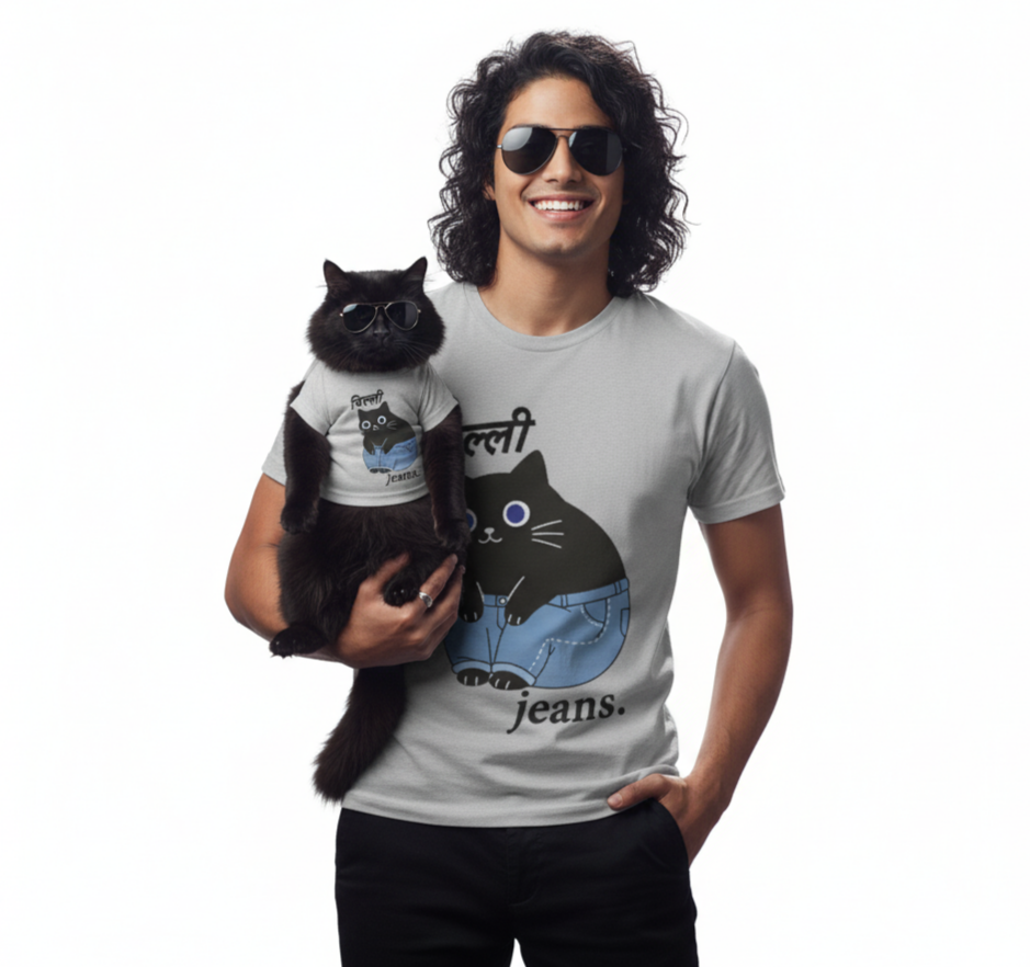 Round Neck Half Sleeve  Full Cotton T-Shirt For Men
