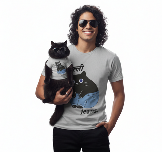 Round Neck Half Sleeve  Full Cotton T-Shirt For Men