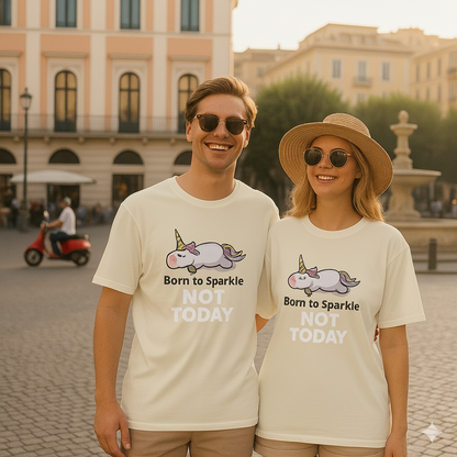 Unisex Oversized Printed T Shirt | T Shirt for Men & Women | Sleeping Unicorn Design
