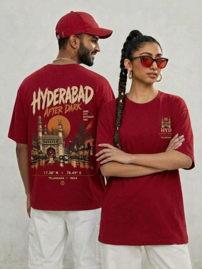 Hyderabad After Dark Oversized T-Shirt