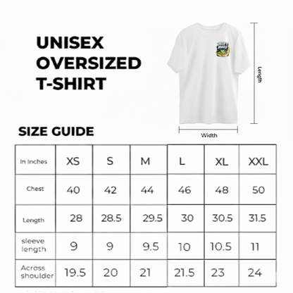 Drift Away Oversized Escape Reality Graphic T-Shirt: Unisex | Unleavables | 100% Cotton | Round Neck 