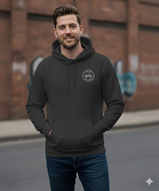 Kovai Riders Motorcycle Black Hoodie | Ride Free Streetwear for Bikers | Unisex Combed Cotton hoodie