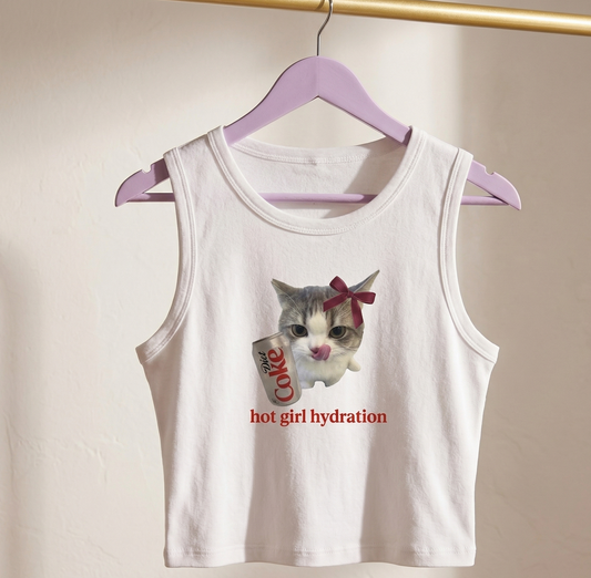 Hot Girl Hydration Crop Tank