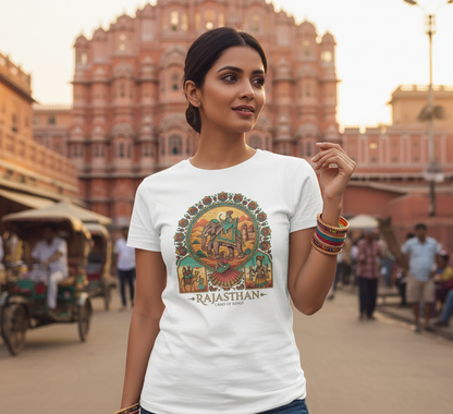 The Rajasthan Majesty T-Shirt | Heritage-Inspired Fashion Clothing
