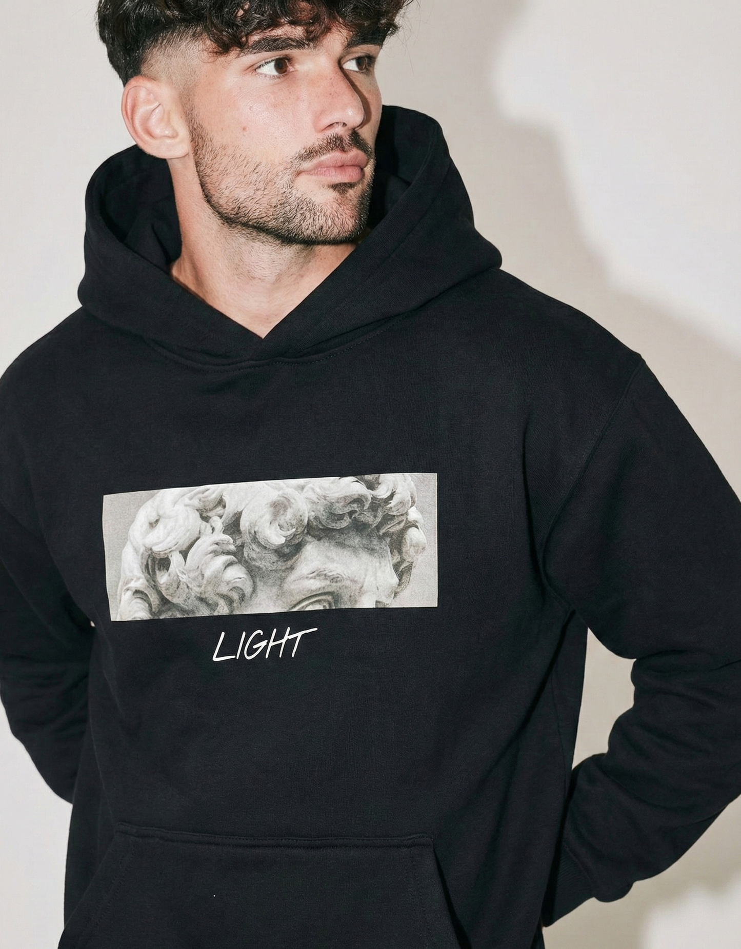 Unleavables Premium Black Oversized Hoodie for Men and Women | 100% Cotton