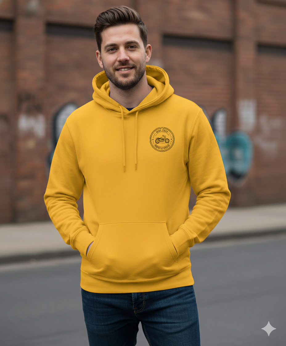 Kovai Riders Motorcycle Hoodie | Ride Free Streetwear for Bikers | Unisex Combed Cotton hoodie