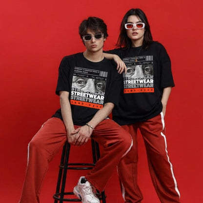 Unleavables NYC Streetwear: "hawk-eyed" Unisex Oversized T-Shirt