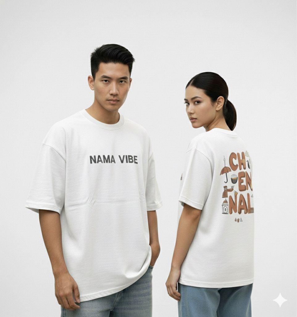 Nama Vibe Premium Oversized T- shirts | 100% cotton