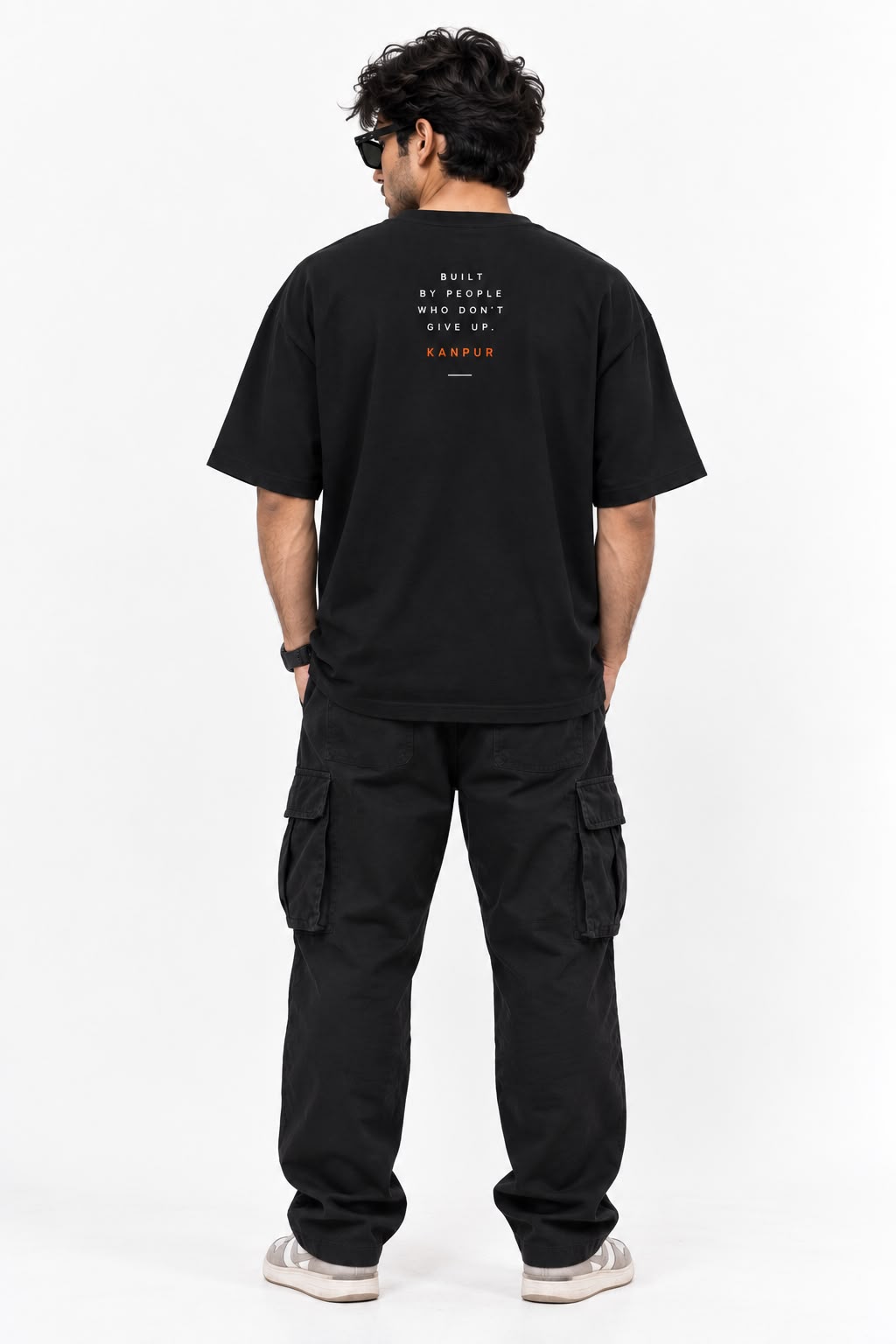 Kanpur Ka Hustle – Oversized Graphic T-Shirt
