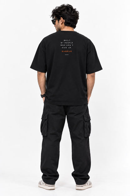 Kanpur Ka Hustle – Oversized Graphic T-Shirt