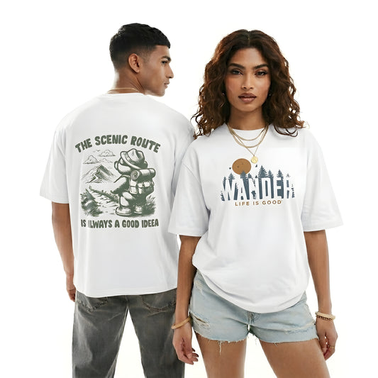 Wander Travel Unisex Oversized T-Shirt – Made for the Wild Souls
