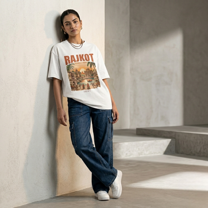 Rajkot Oversized T-Shirt – Wear Your City with Pride