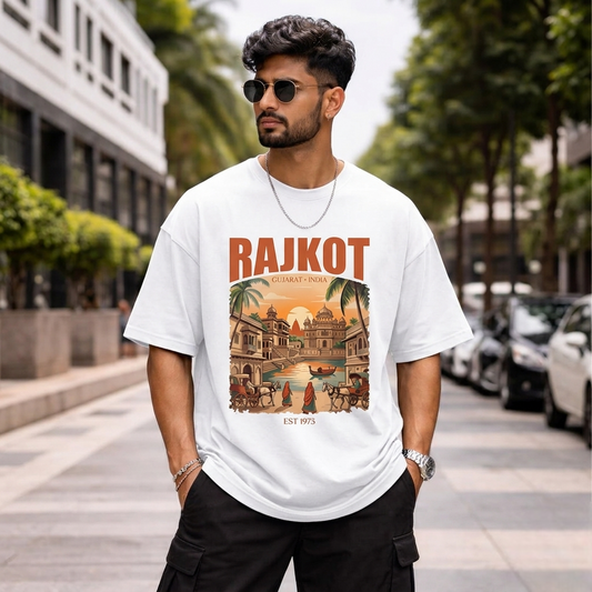 Rajkot Oversized T-Shirt – Wear Your City with Pride