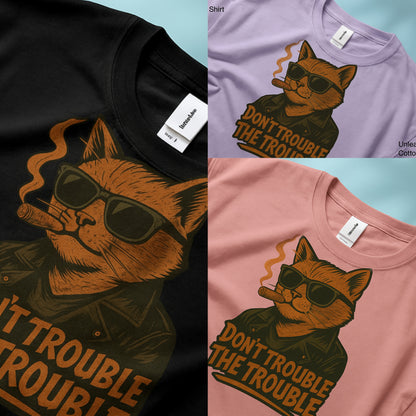 Unleavables Unisex Rogue Cat Oversized T-shirt | 100% Cotton | Graphic T-shirt for Cat Lovers | Baggy T-shirt for Men and Women