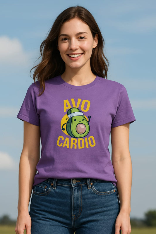 Avo Cardio Patry-O Oversized Graphic T-Shirt: Unisex | Unleavables | 100% Cotton | Round Neck