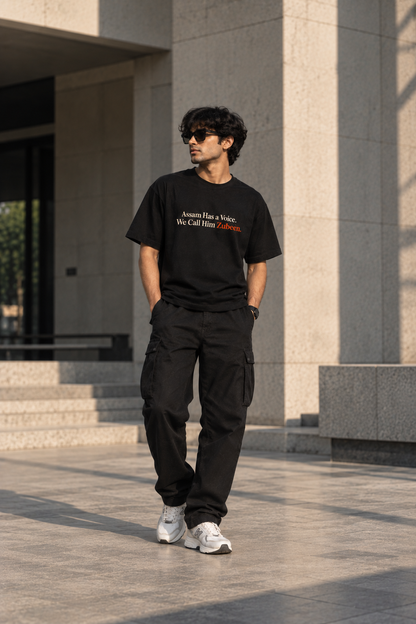 Zubeen Garg Tribute T-Shirt – Assam Has a Voice | Unisex 100% Cotton T-Shirt