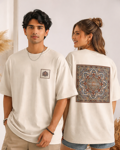 Mandala Art Oversized T-Shirt for Unisex | Men & Women | Vibrant Comfort Meets Statement Style