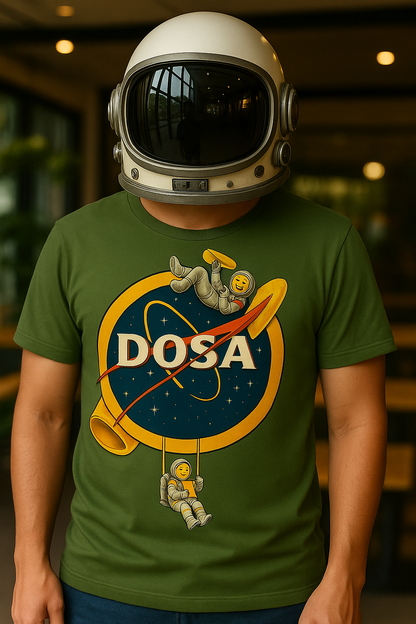 Unleavables NASA-Dosa T-Shirt | Unisex Graphic Tee | 100% Cotton Streetwear