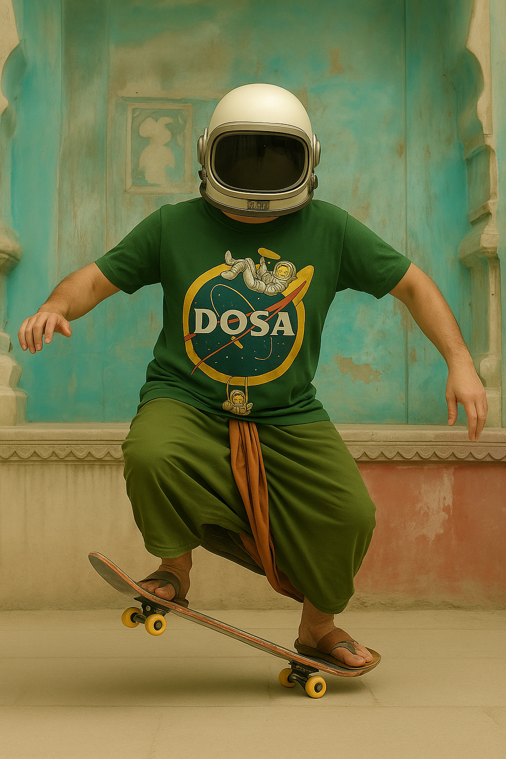 Unleavables NASA-Dosa T-Shirt | Unisex Graphic Tee | 100% Cotton Streetwear